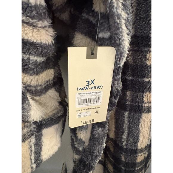 Terra Sky 3x Snap Sherpa Shirt/Jacket New With Tags_Womens - Picture 4 of 4